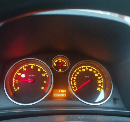 Opel Zafira cena 17000 przebieg: 208000, rok produkcji 2009 z Łódź małe 67